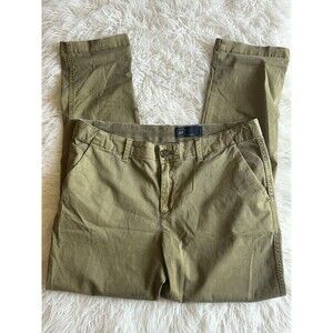 Gap Women’s Size 6 Olive Green Khaki Pants  Stretch Casual Closet Staple